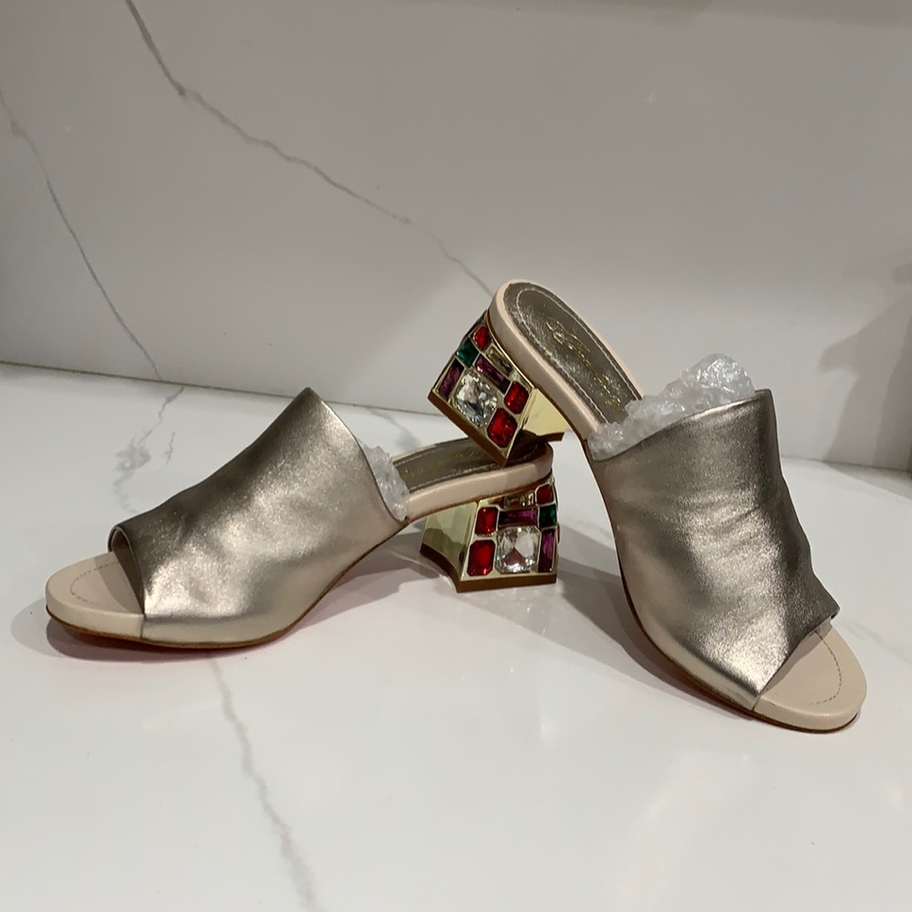 Berkonty Mettalic Gold Shoes